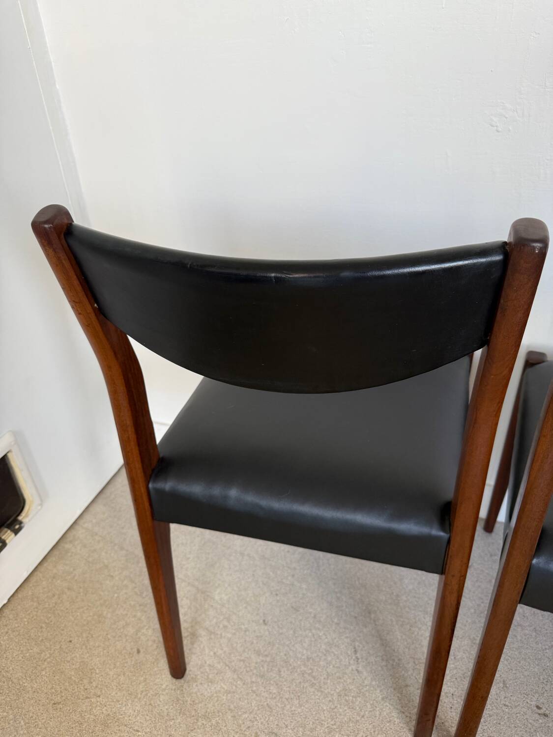 Lot de 4 chaises vintage scandinaves