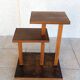Vintage side table in walnut burl