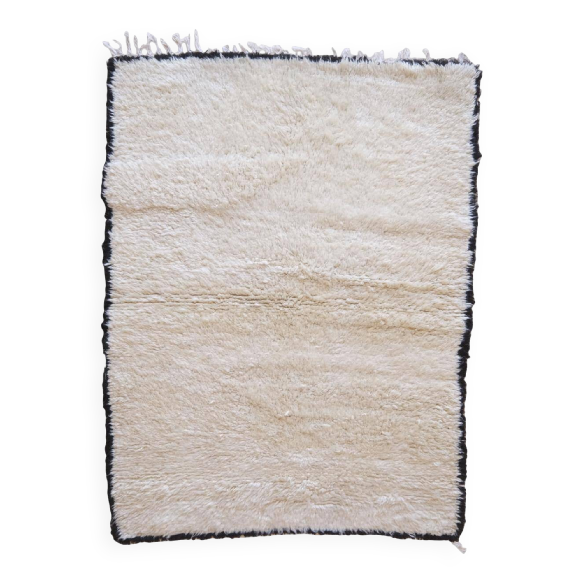 Beni Ouarain White Rug - 170 x 123 cm