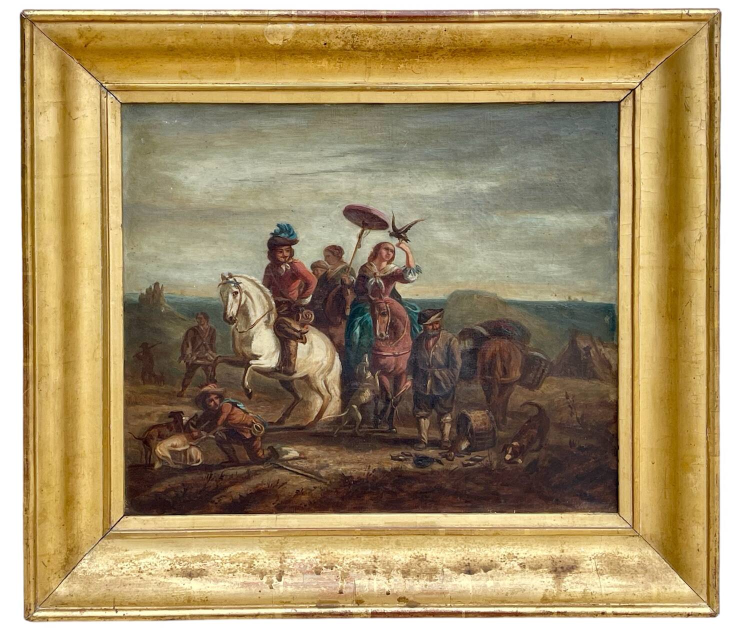 Attr. to Carel van Falens - Hunting scene, Flemish school