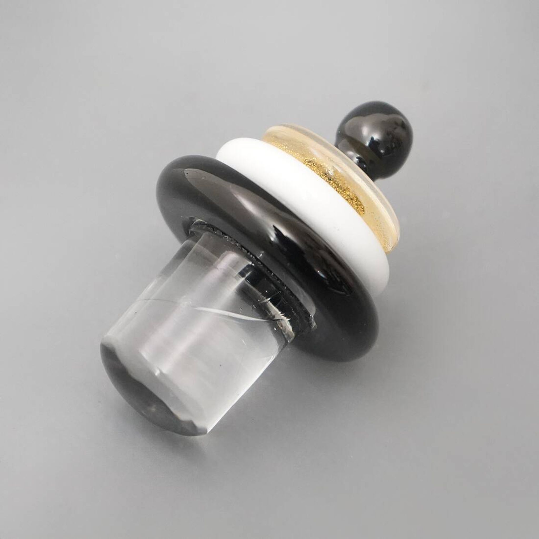 Murano glass bottle with stopper by Giovanni Cenedese, 1970s