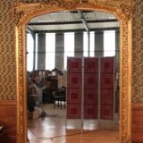 Imposing golden mirror xixth