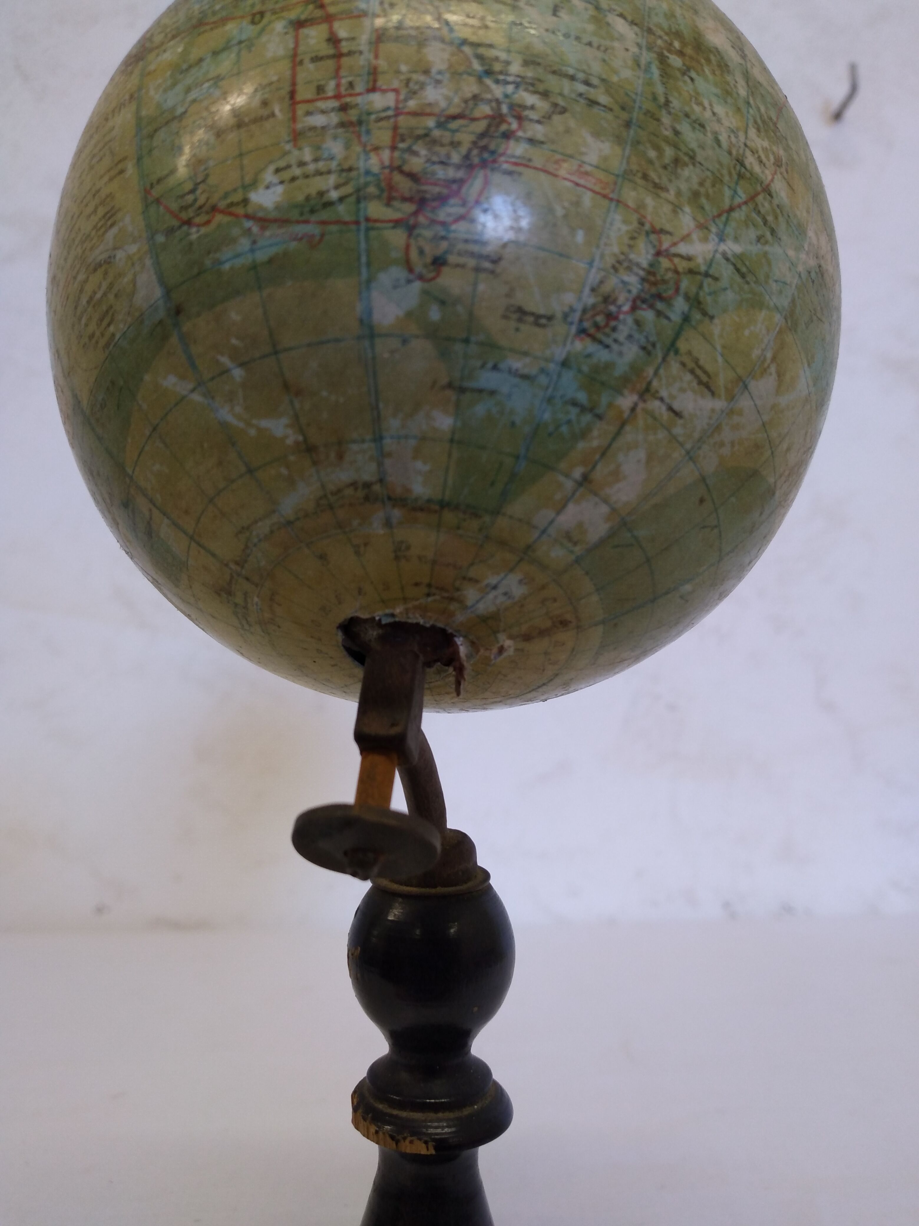 Ancient sphere terrestrial globe by r.barbot