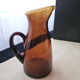 Carafe in amber blown glass 1.4 l