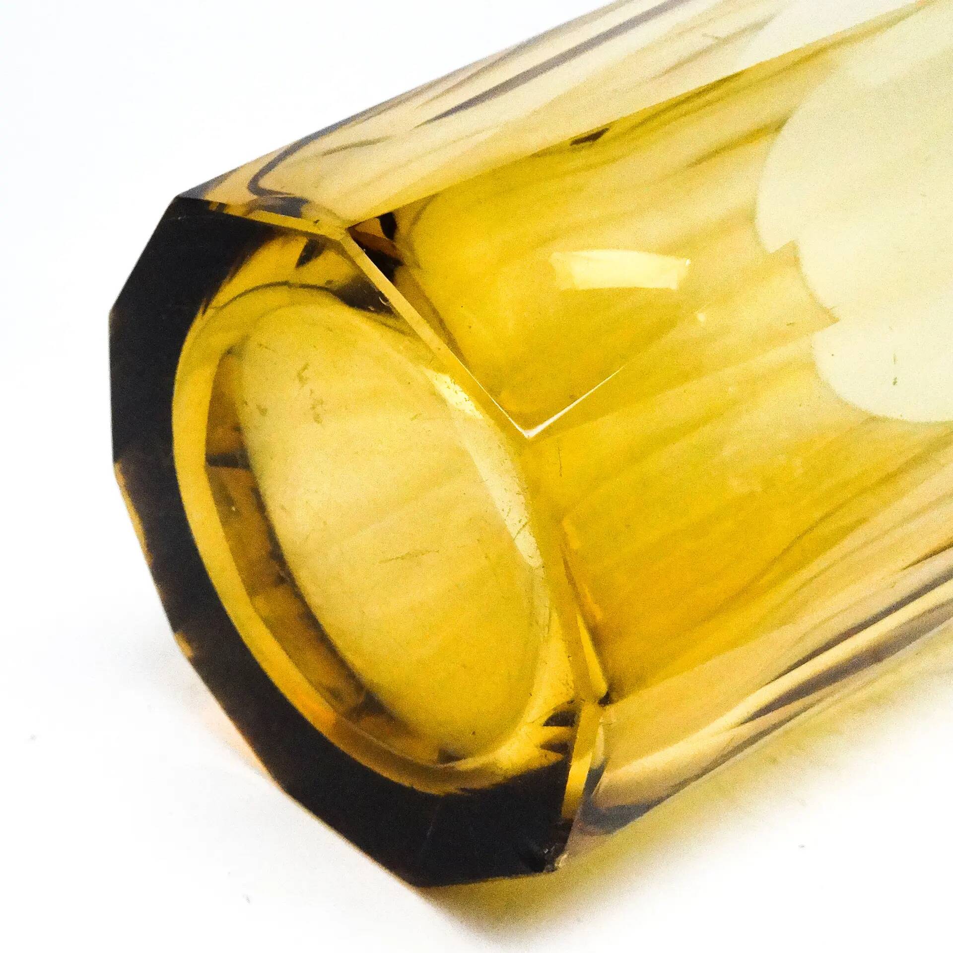 Art Deco vase, crystal, Bohemia, Czechoslovakia, 1930s