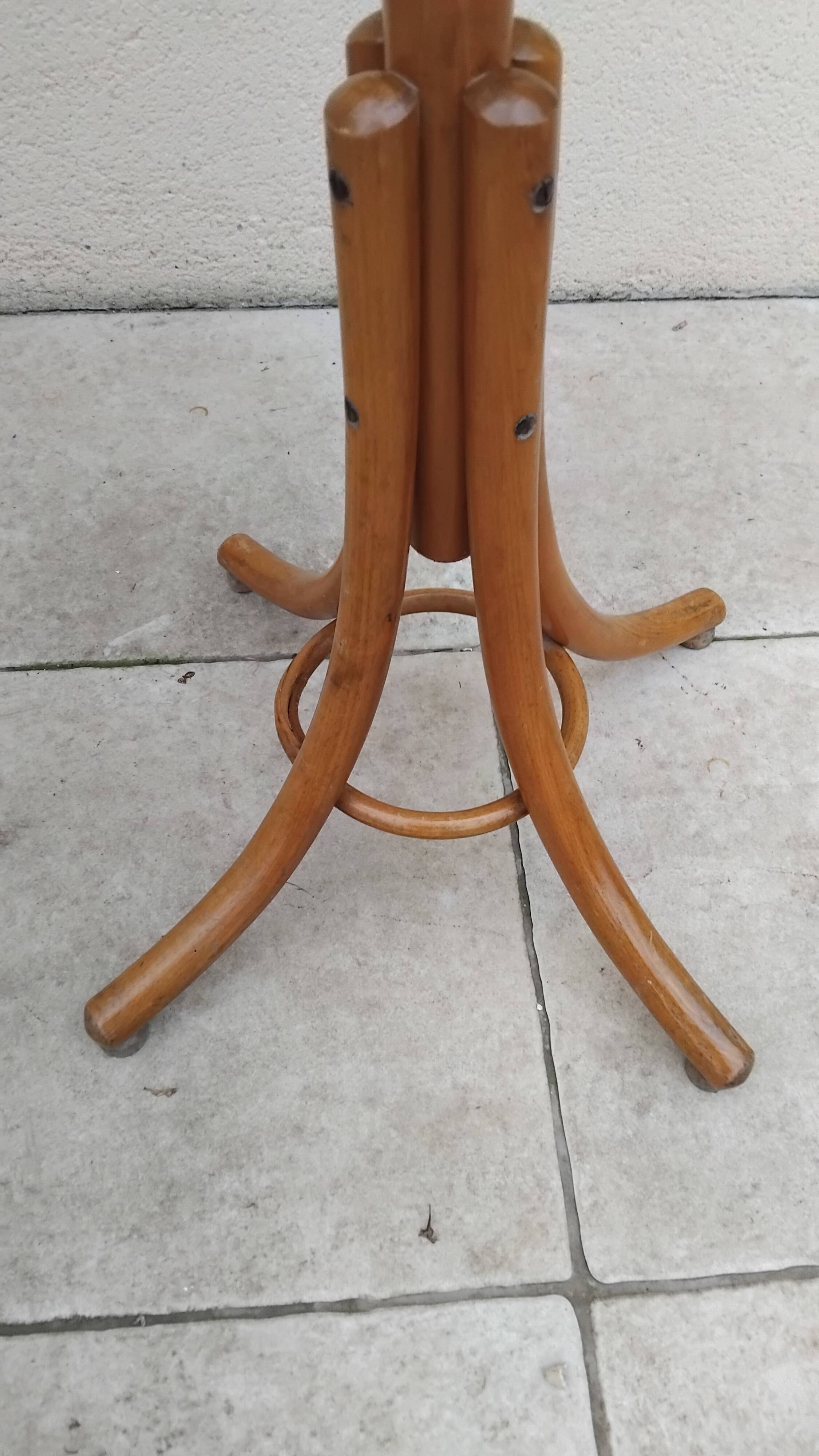 Antique parrot coat rack signed THONET