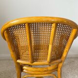 Roche bobois rattan and bamboo armchair