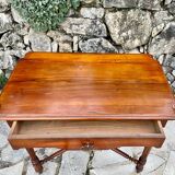Small louis xiii style mahogany writing table, 19th century