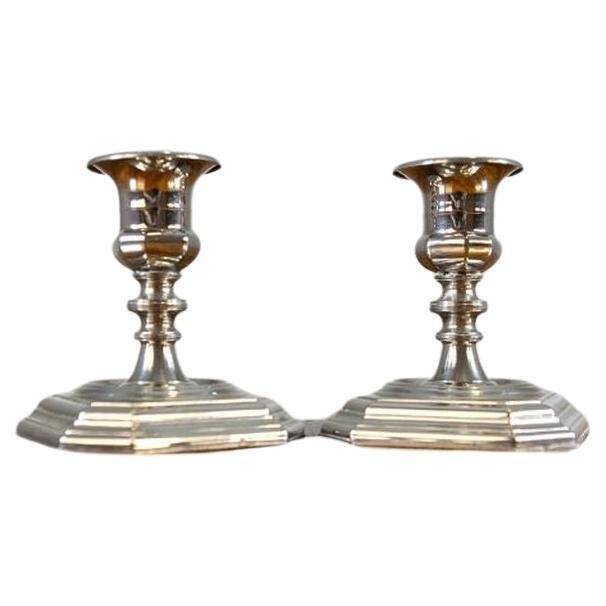 20th-Century Metal Candlesticks, 1950s, Set of 2