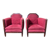 Pair of armchairs bergères Art Deco period