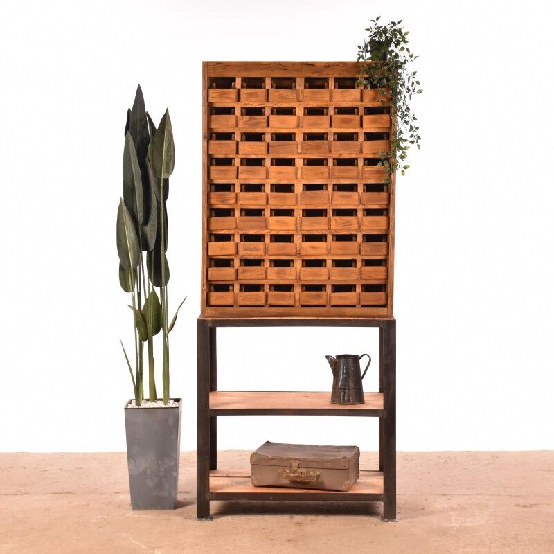 Industrial wall cabinet | old cabinet | vintage sorting cabinet