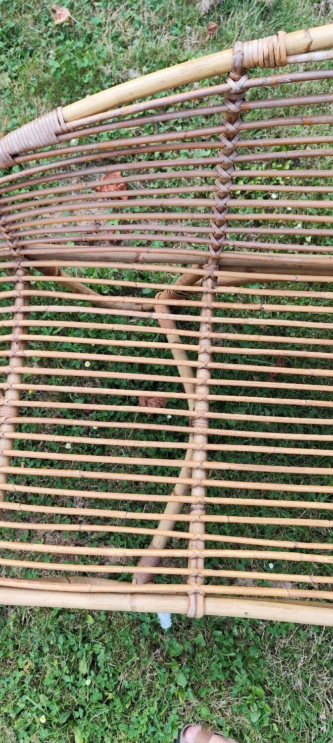 Méridienne en rotin