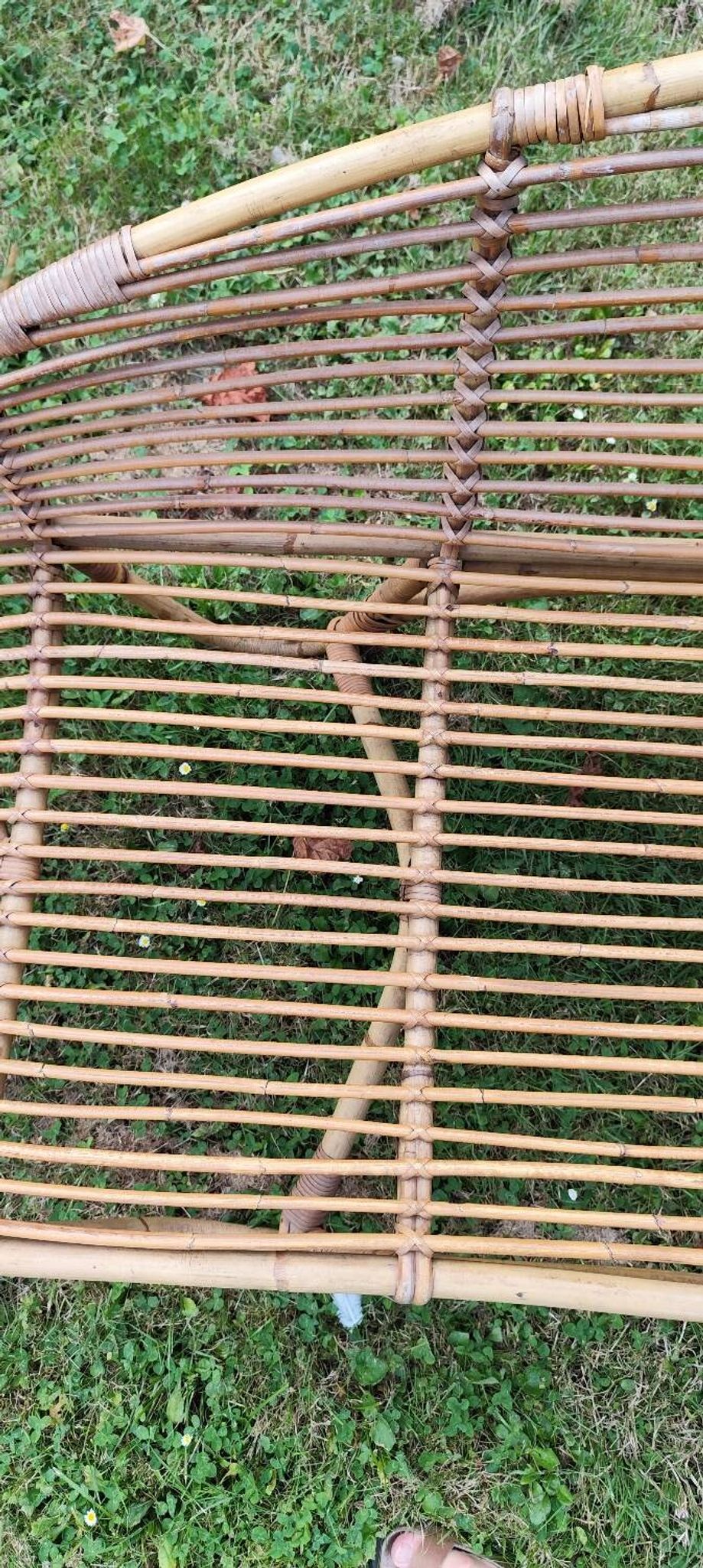 Méridienne en rotin
