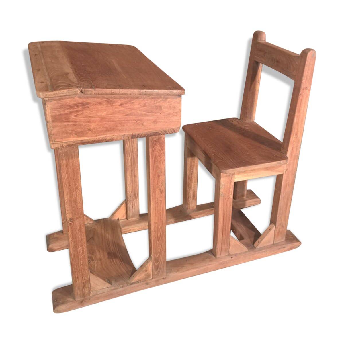 Antique teak desk from Burma.