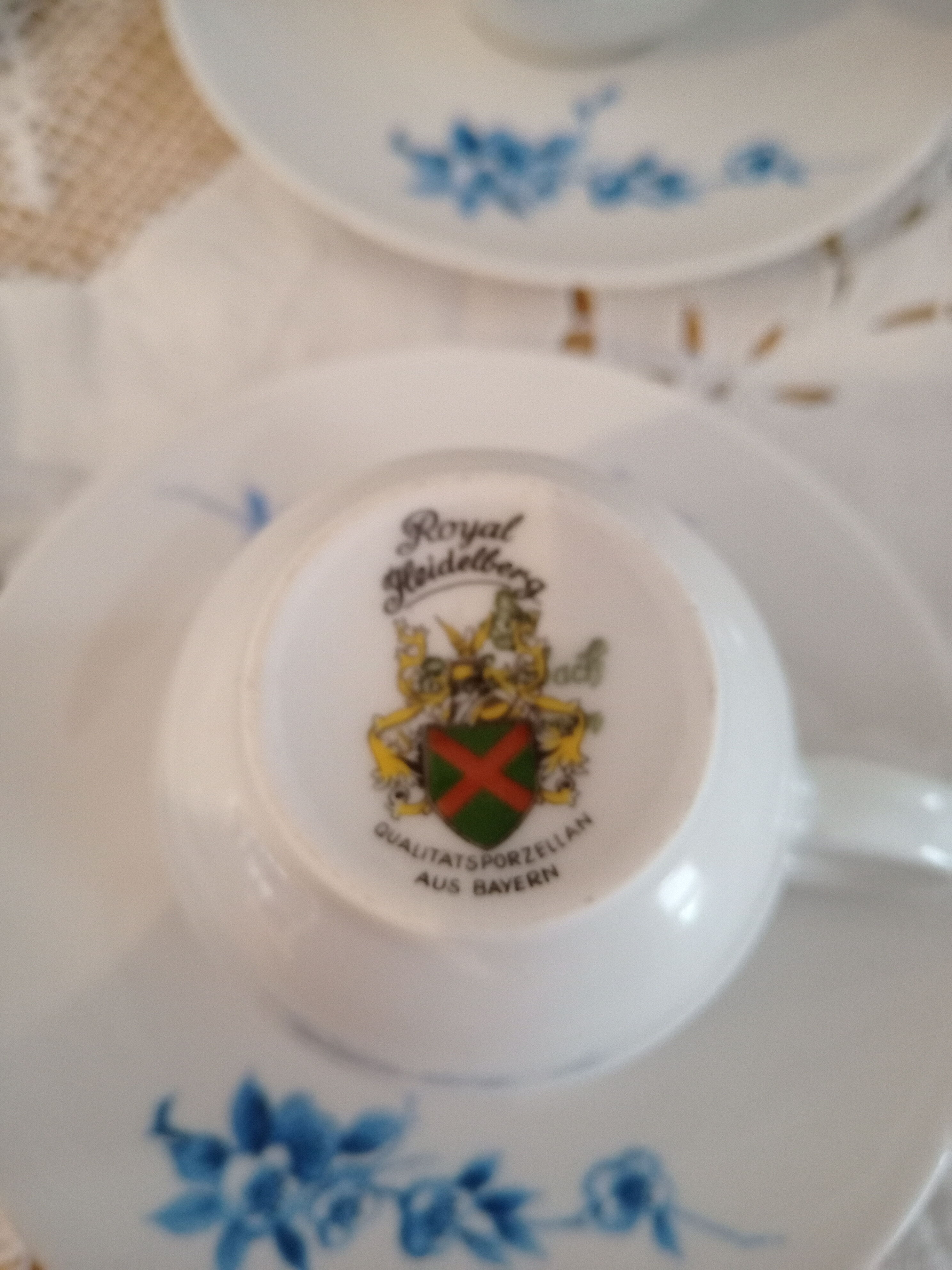 Royal Fleidelberg Qualitas Porzellan aus Bayern porcelain coffee set 24 pieces