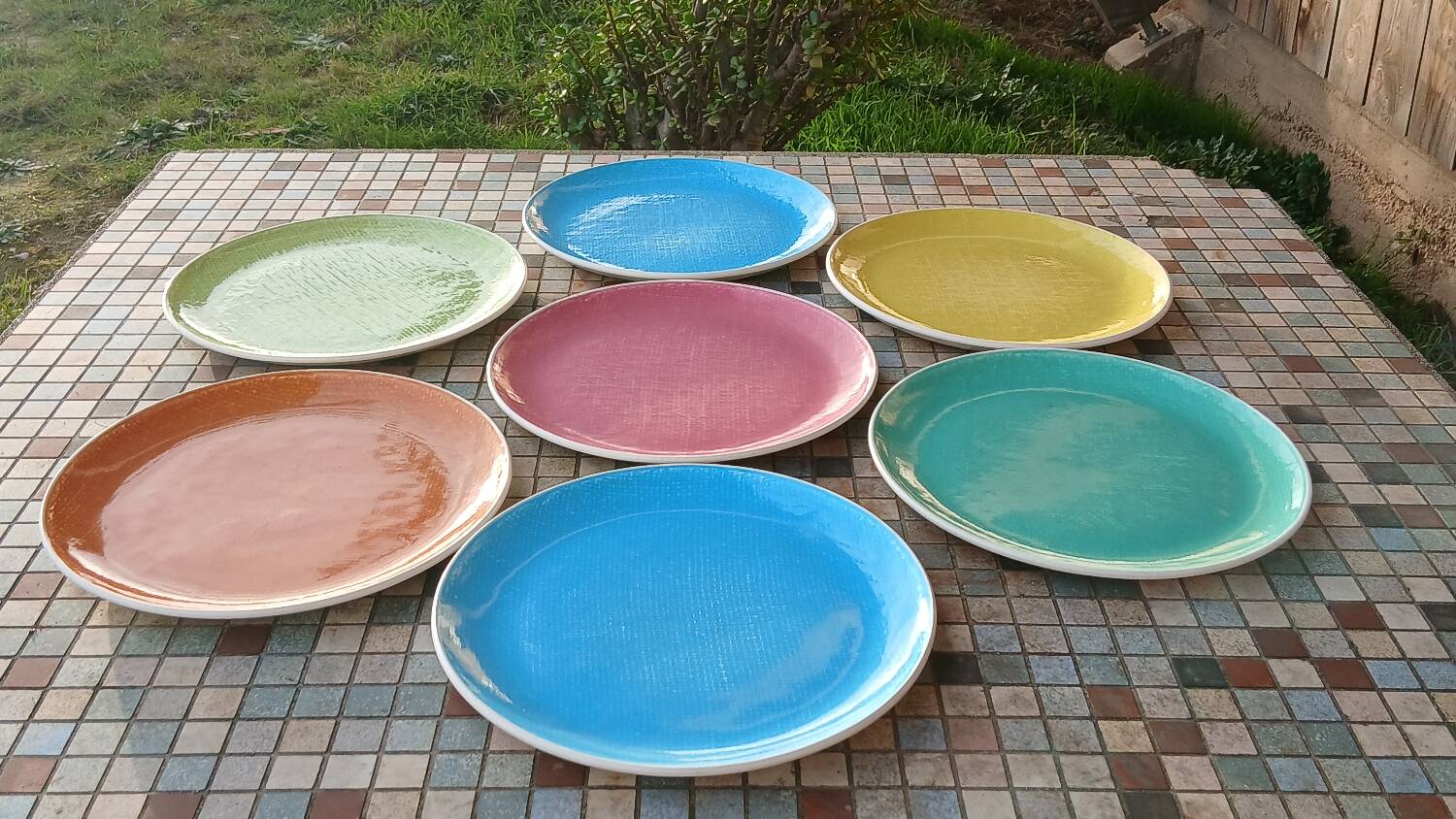 Deauville plates by Salins