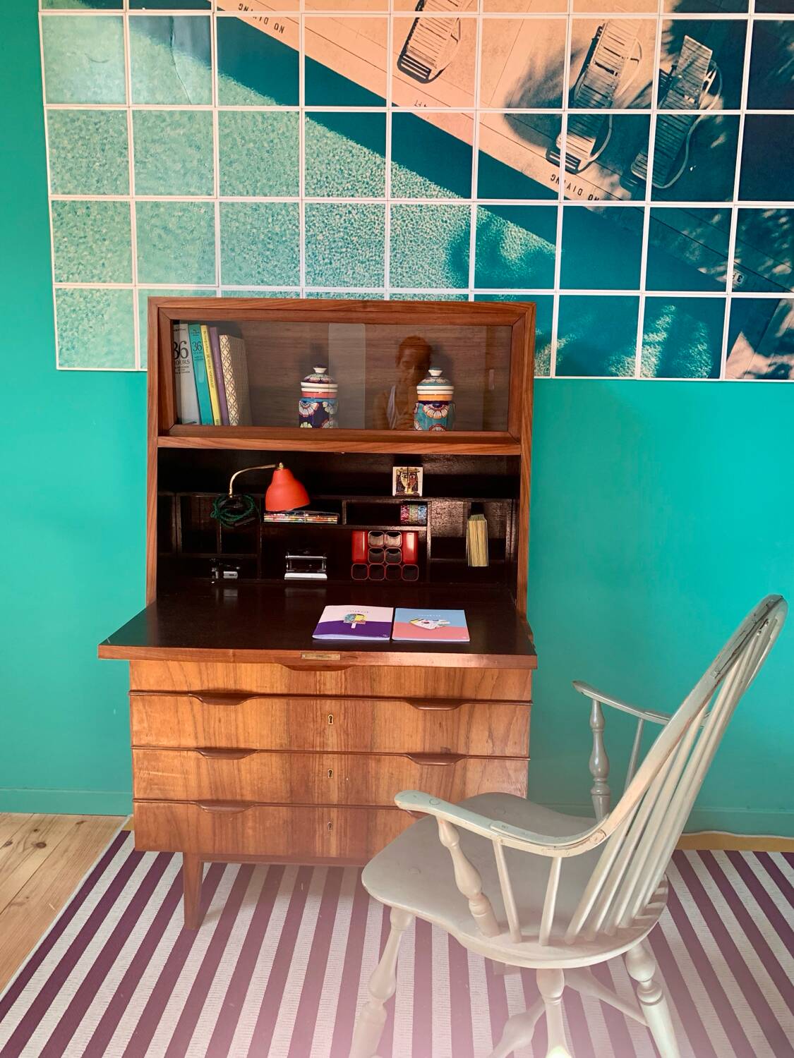 Vintage Scandinavian secretary