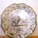 Earthenware plate of Moustiers bird of paradise