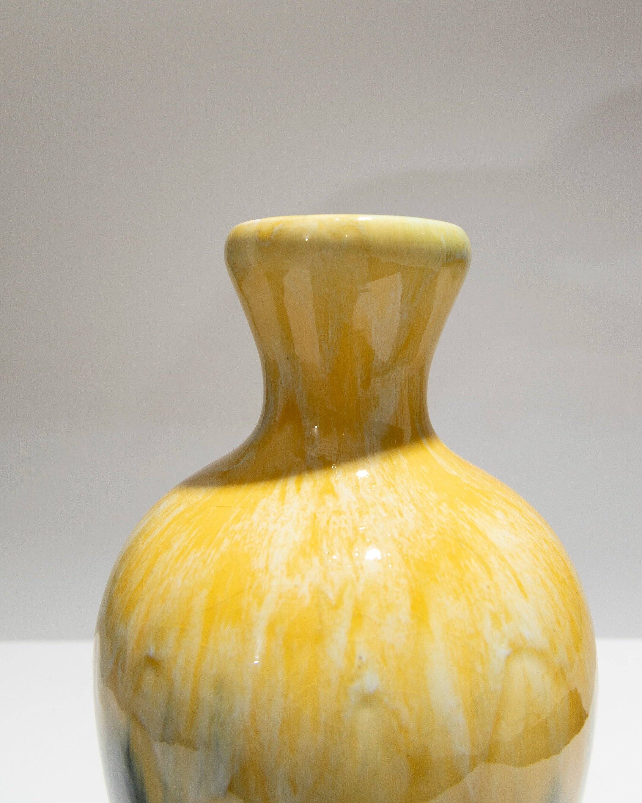 Art Deco earthenware vase, Boch Frères Keramis, 1930s