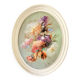 Large oval serving tray with floral patterns Melform