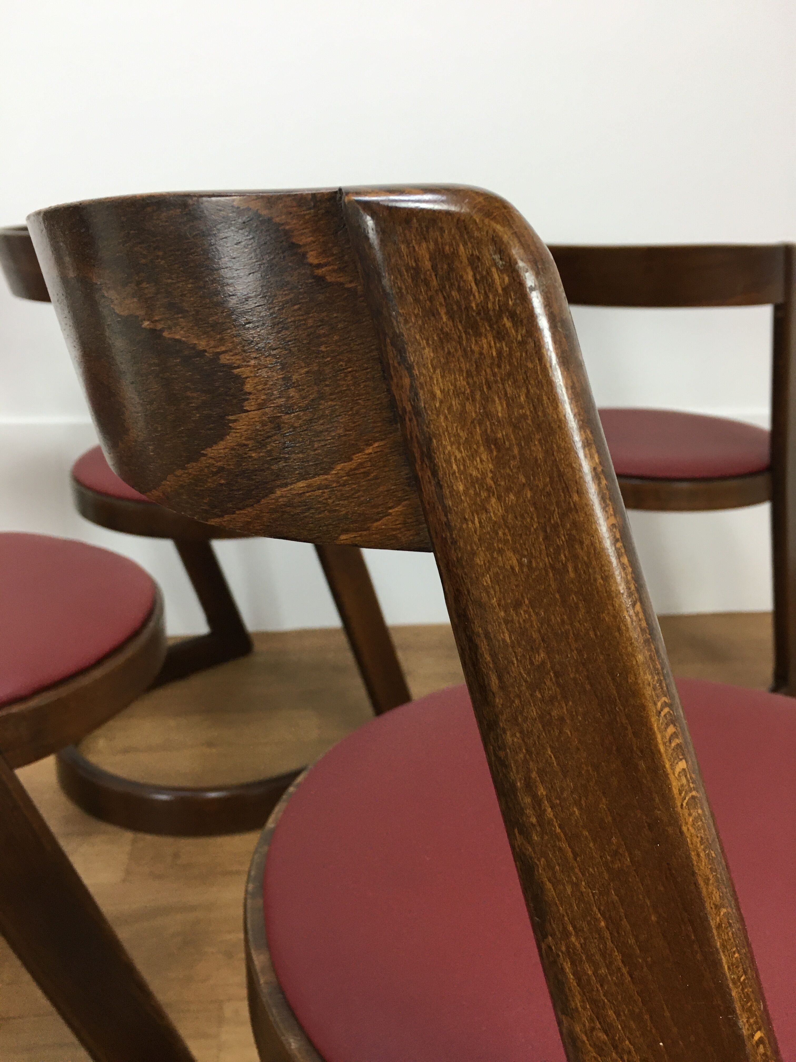 Set of 6 chairs Baumann Halfa design 70's