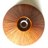 Pendant lamp, wicker chandelier, 80s