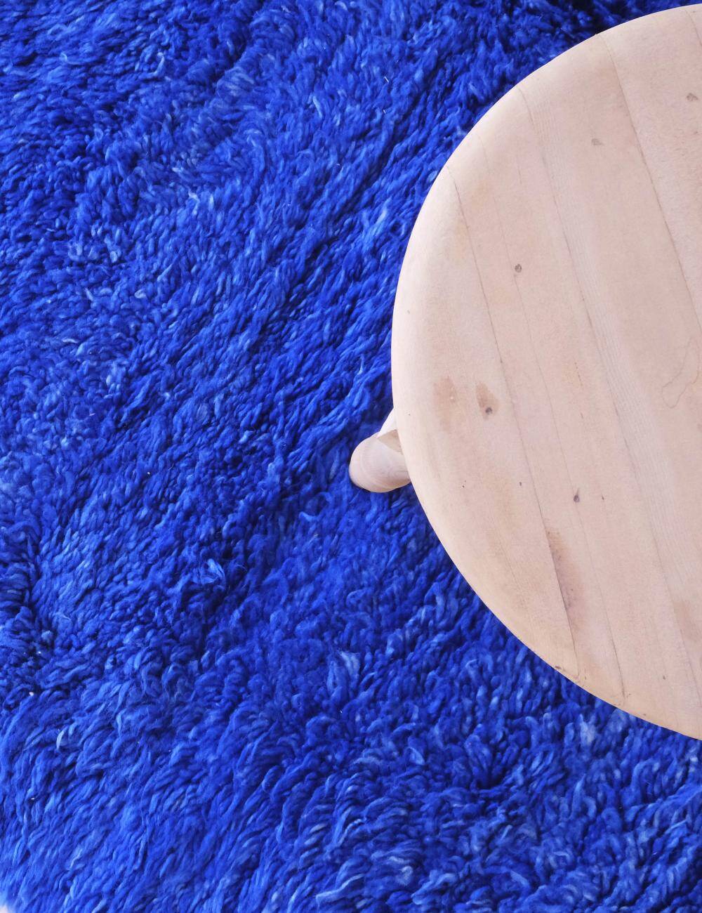 Vintage Majorelle Blue Rug - 336 x 203 cm