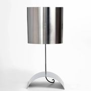 Large stainless steel desk lamp by Jean Pierre Bouvier, France.