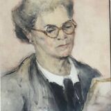 Autoportrait à l’aquarelle par Renée Prinz