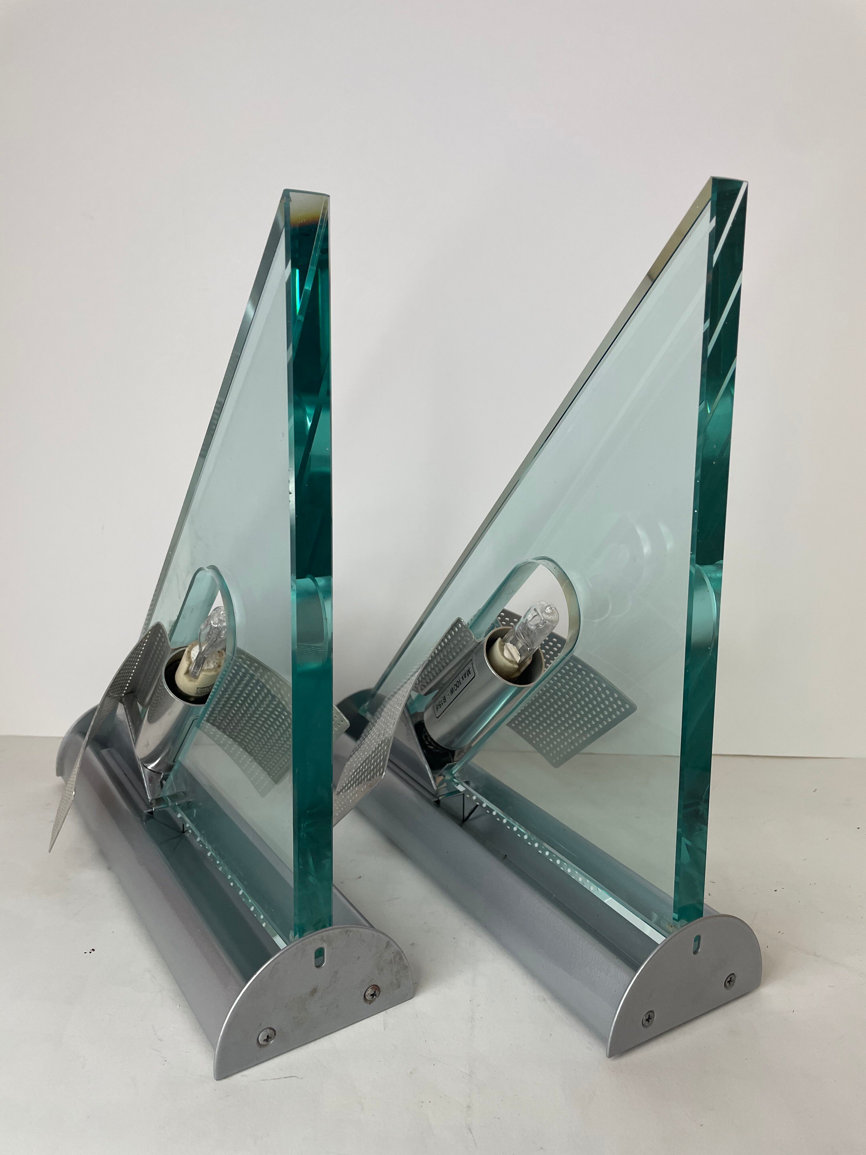 Pair of Icaro wall lights by Carlo Forcolini
