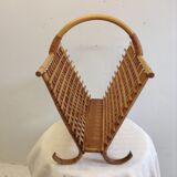 Wicker magazine rack