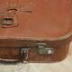 Leather suitcase