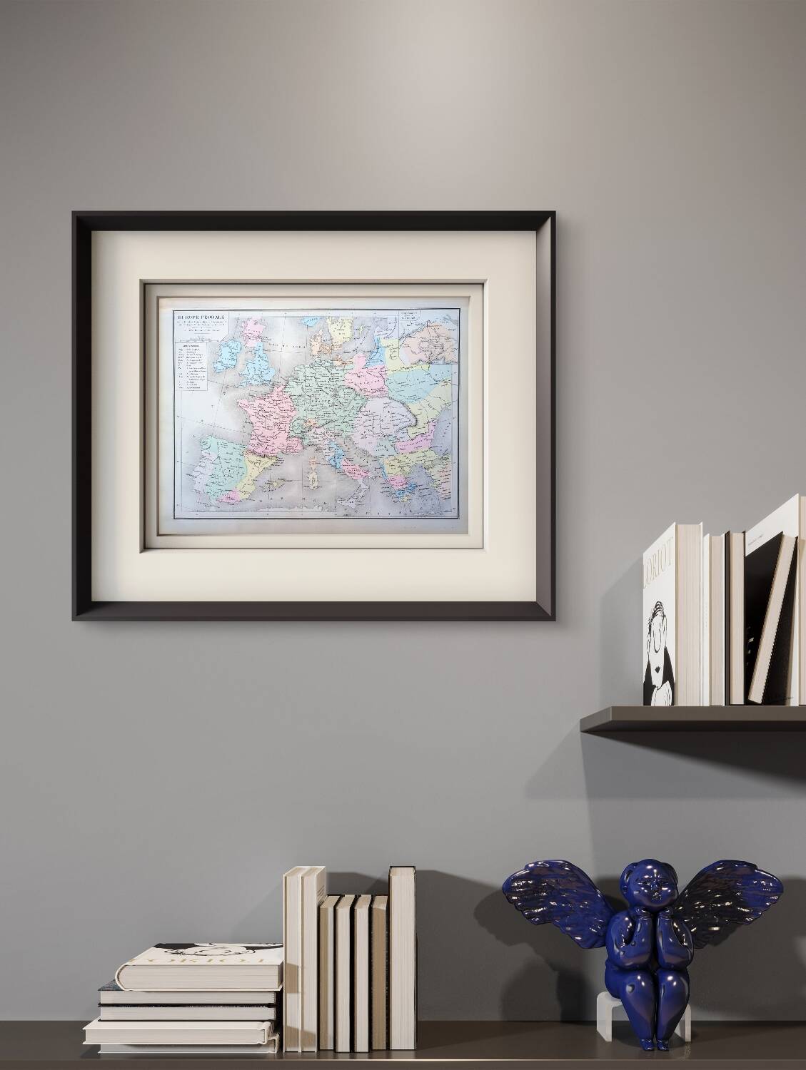 Printed in 1879, Feudal Europe.