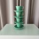 Set of 4 Vintage Jade Green Studio Pottery Espresso Cups & Saucers – Hand G