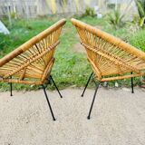 Pair of 1950s "Sun" armchairs