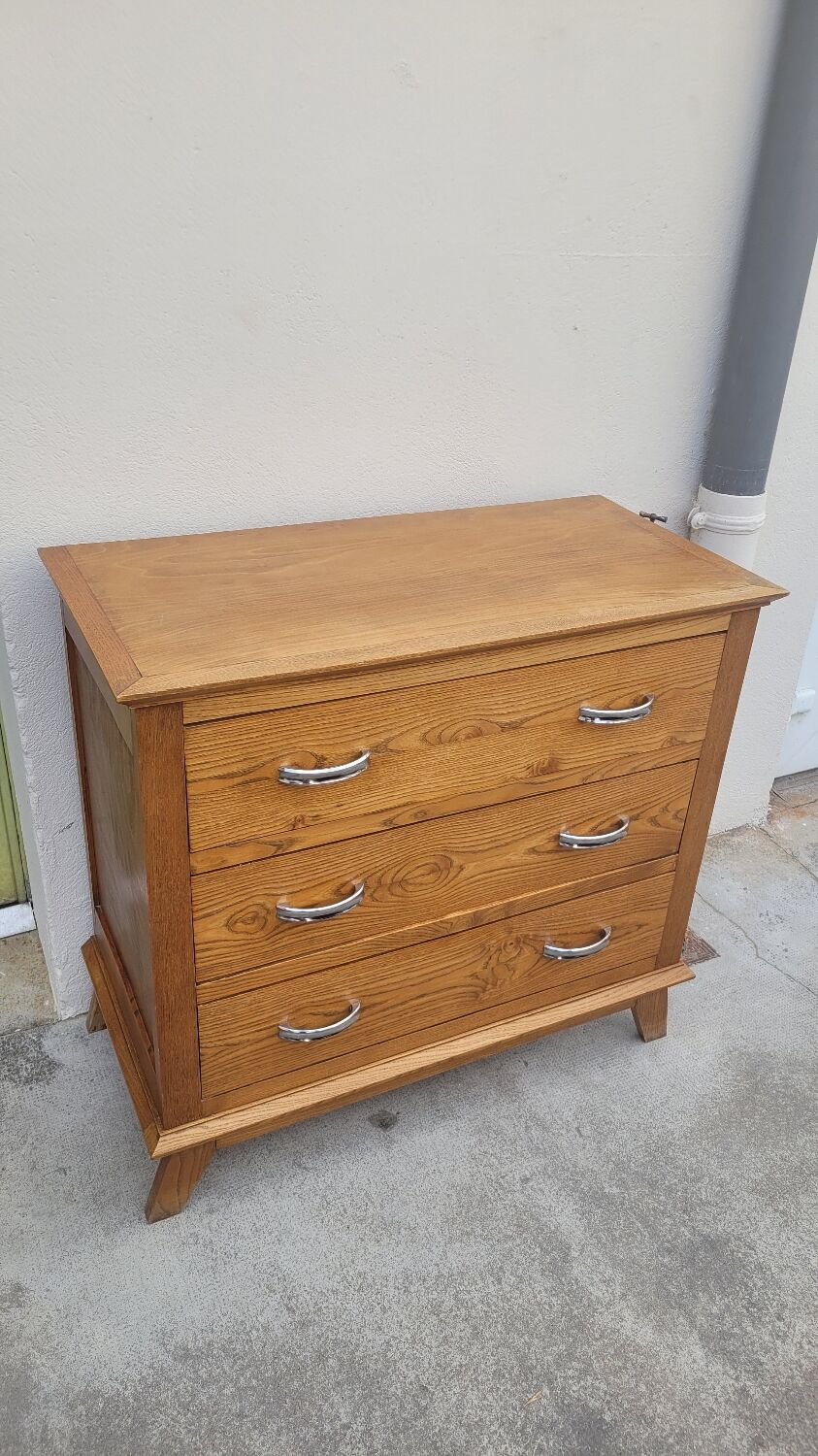 Vintage chest of drawers 1950 feet compass 3 drawers