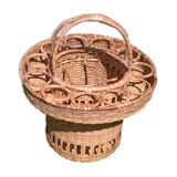 Rattan bottle holder