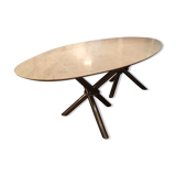 Table marble year 50 chrome foot