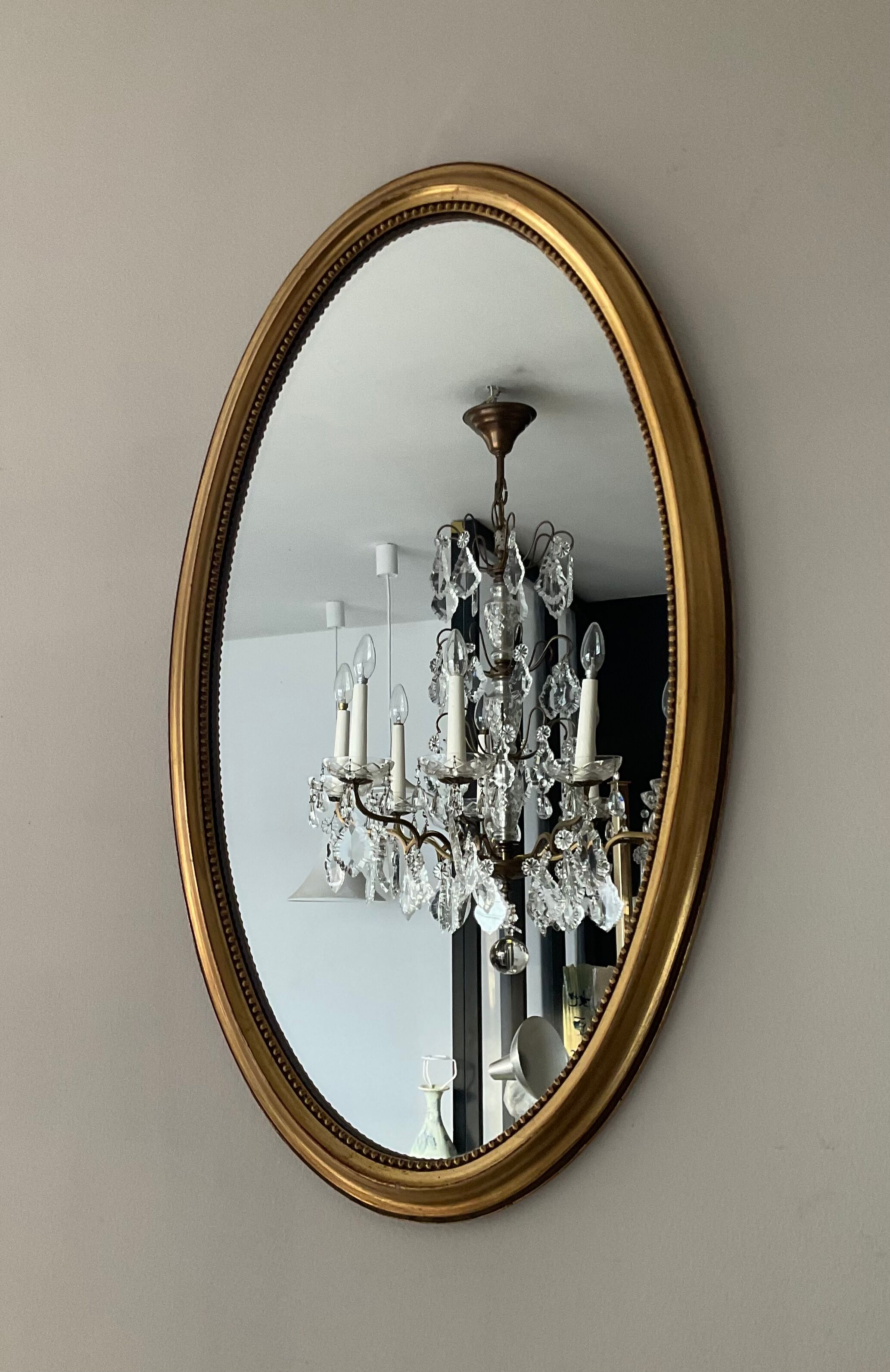 Vintage mirror in gilded wood 70s
