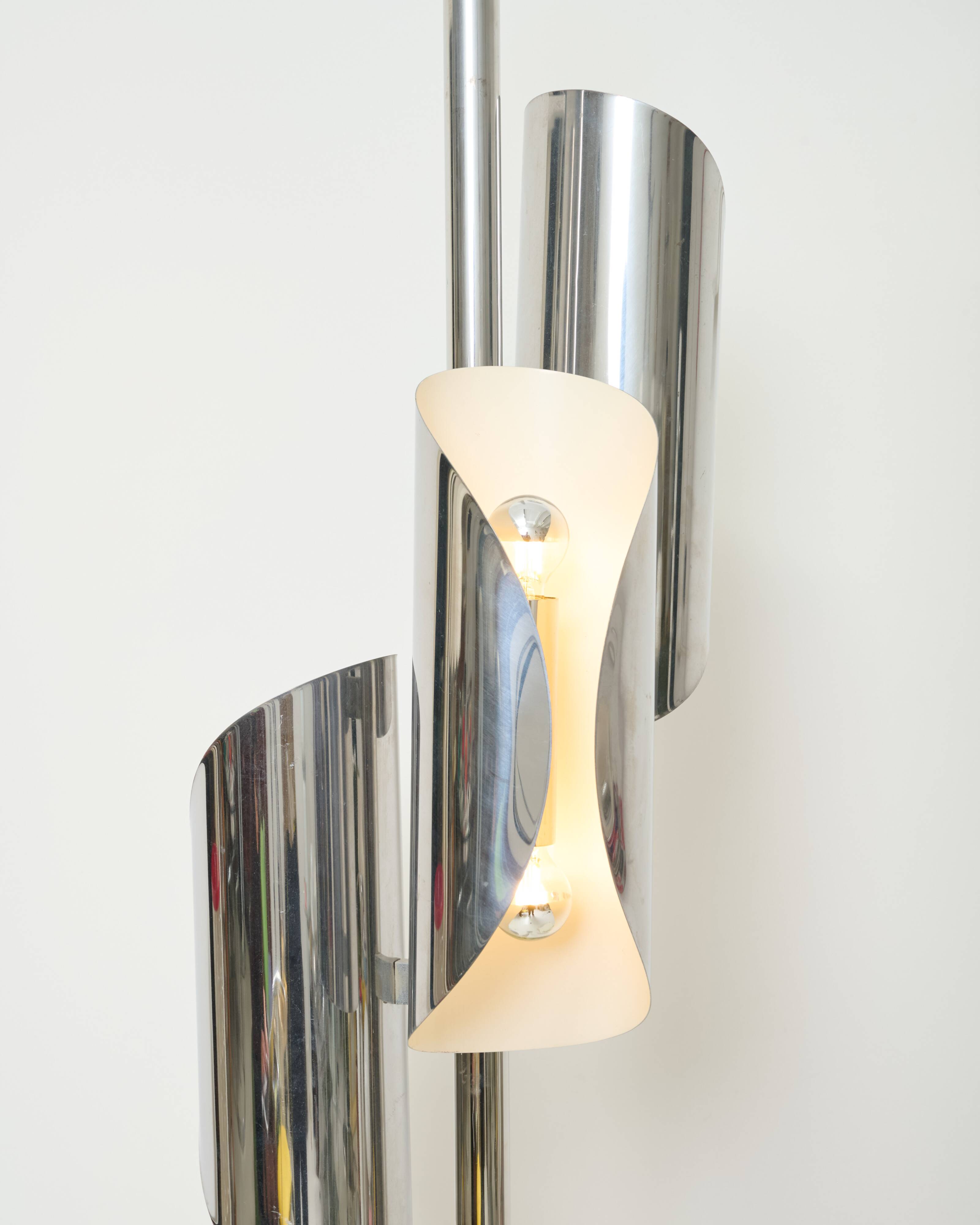 Lampadaire trois feux, Space age, Italie, 1970s