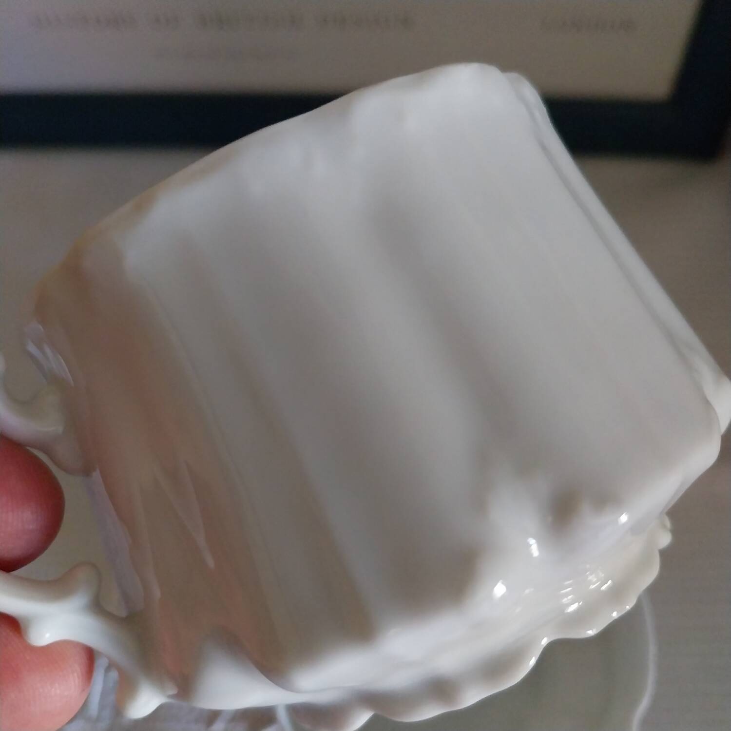 Antique white porcelain Art Nouveau cups