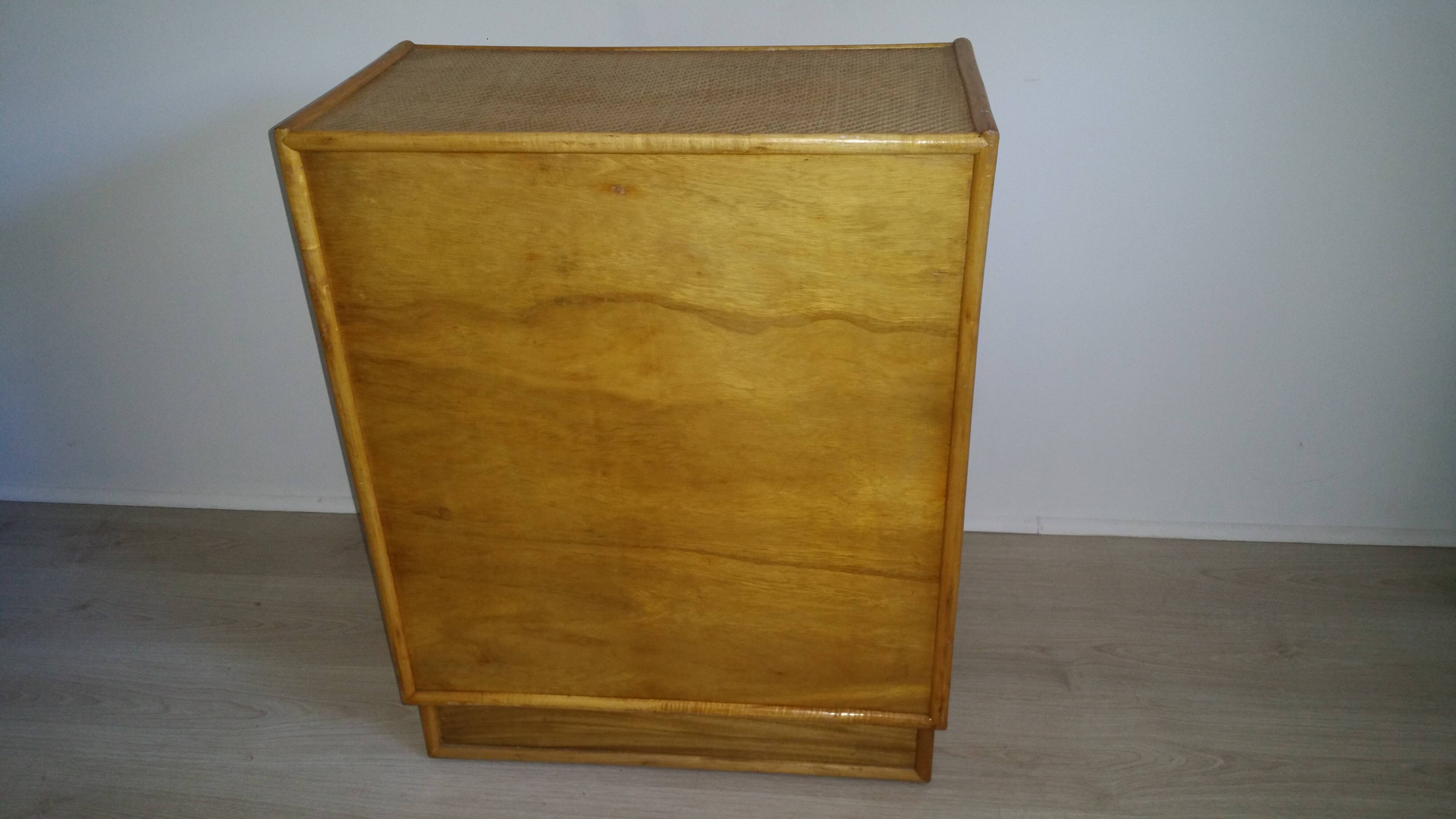 Rattan dresser 1950