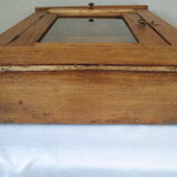 Country wall display in old walnut wood