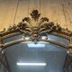 Large Louis XV style mirror with side panels, late 19th century