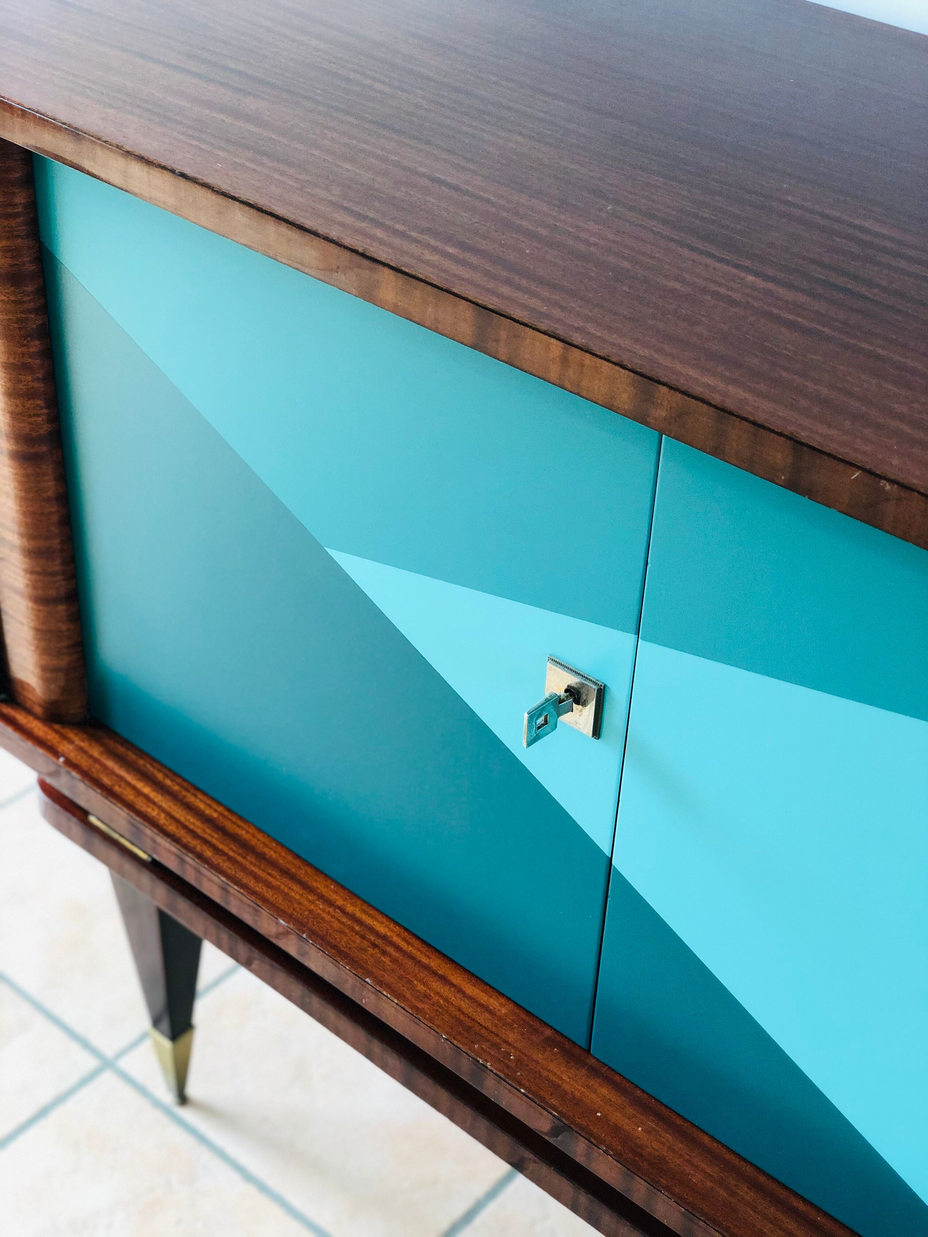 Vintage graphic sideboard 1960