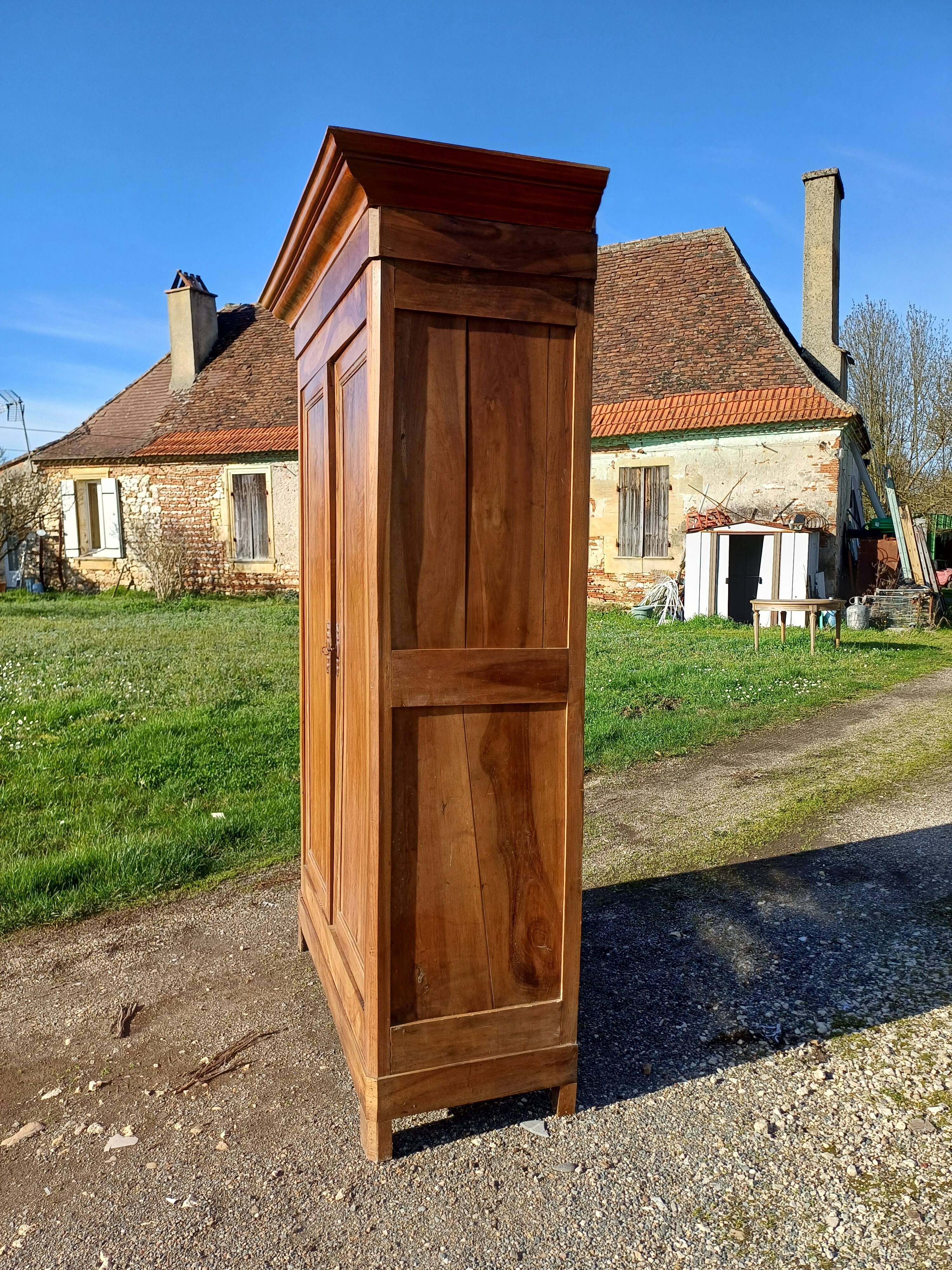 Louis Philippe 19th Walnut Wardrobe