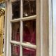 Napoleon III Period Display Cabinet in Painted Wood with Beveled Tiles in Louis XVI Style