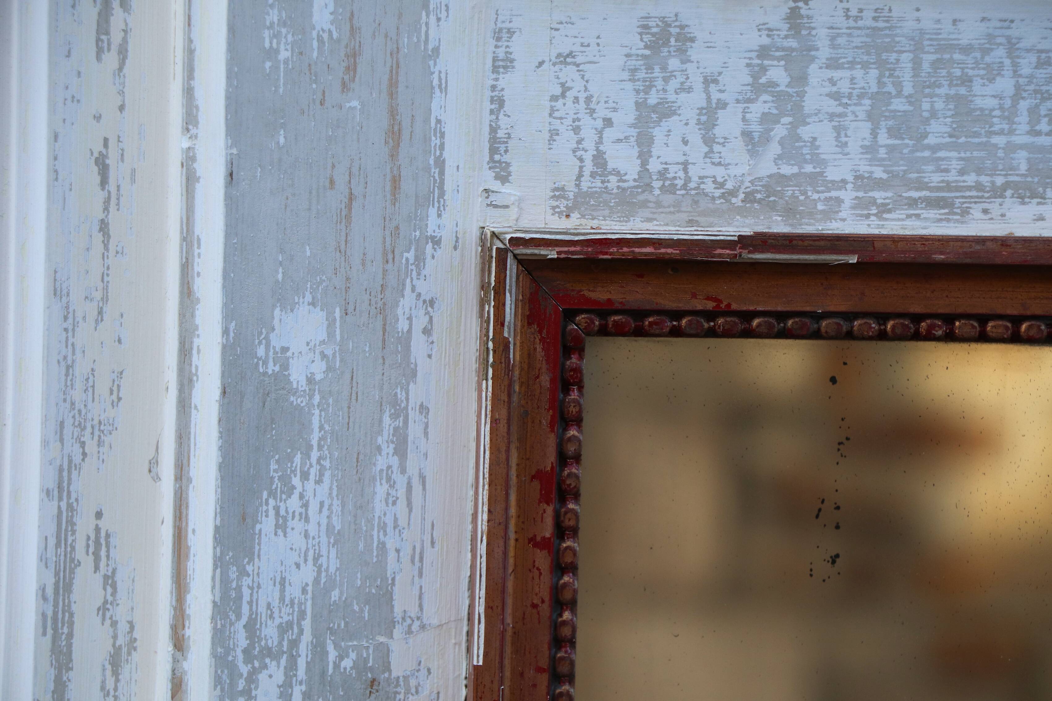 Large 18th-century Directoire trumeau, fireplace mirror