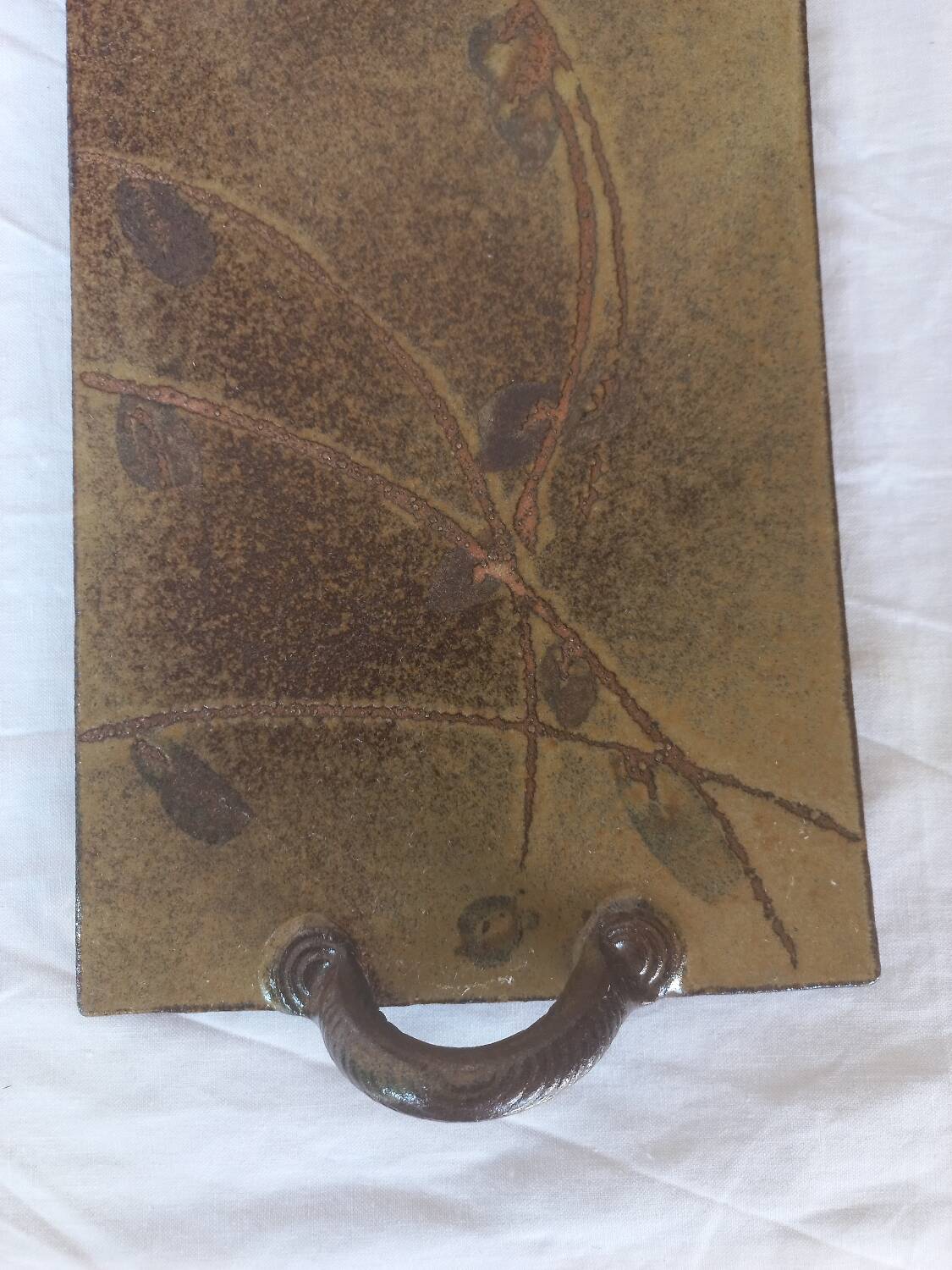 Plateau en grès vintage Forestier