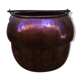 Old copper cauldron